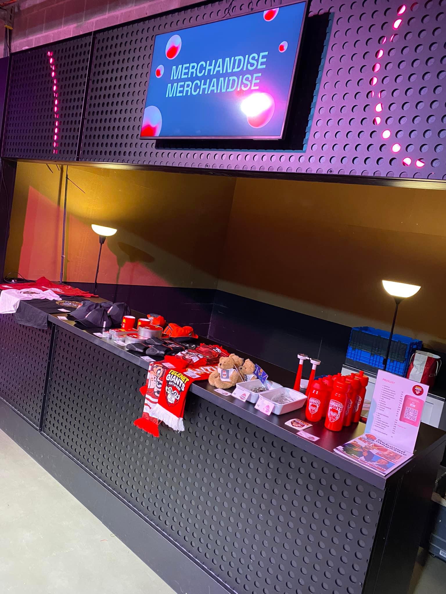 Fanshop in de Lotto Arena