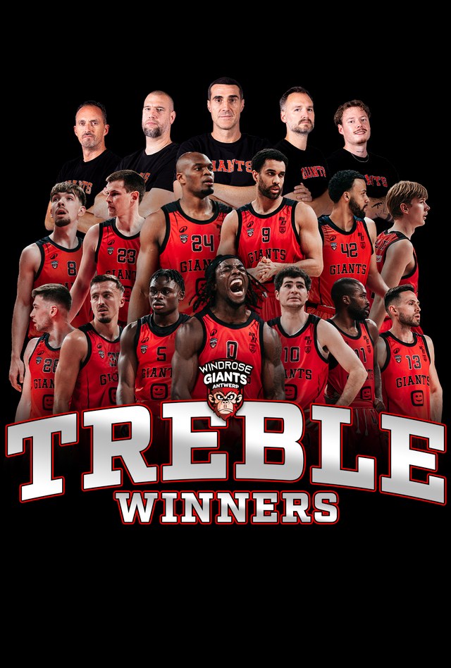 Windrose Giants Antwerp — Belgisch Kampioen 2025-2026 · Treble