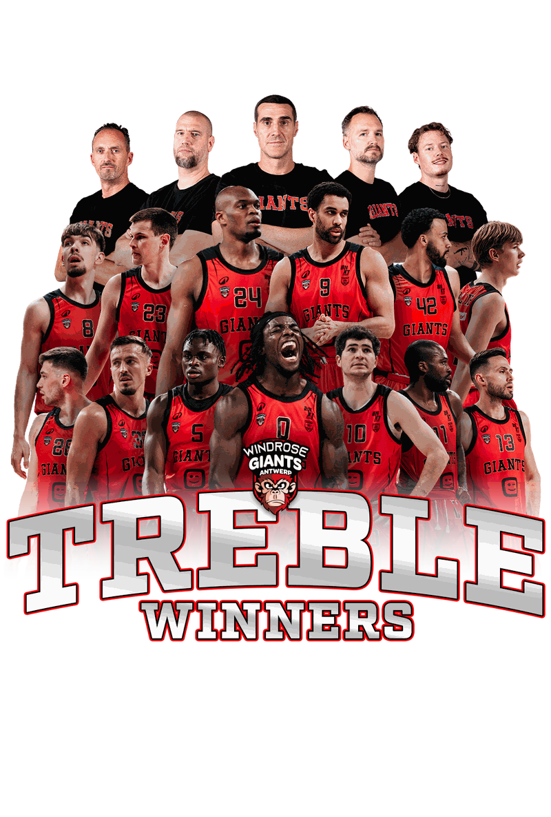 Windrose Giants Antwerp — Belgisch Kampioen 2025-2026 · Treble